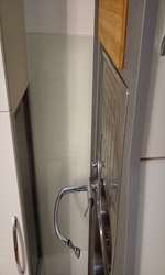 Arredamento: paraschizzi fondo/cucina.